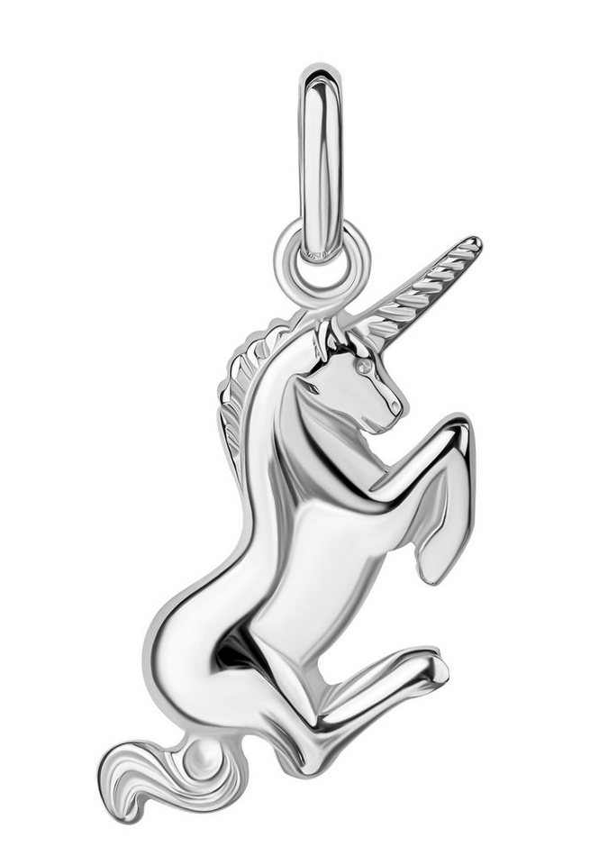 JEVELION Kettenanhänger Einhorn Anhänger 925 Sterlingsilber (Silberanhänger, für Kinder - Mädchen), Schmuckanhänger - Made in Germany von JEVELION