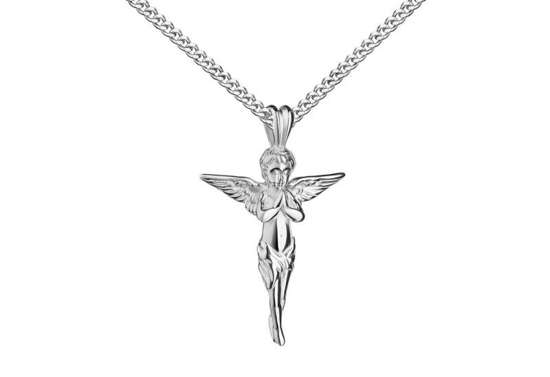 JEVELION Kreuzkette Kreuzanhänger Engel-Kreuz 925 Sterlingsilber - Made in Germany (Silberanhänger, für Damen und Mädchen), Mit Silberkette 925 - Länge wählbar 36 - 70 cm oder ohne Kette. von JEVELION