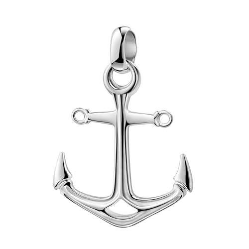 JEVELION Silberschmuck Anker-Anhänger 925 Silberanhänger, Silberschmuck für Damen und Herren. Mit Damenkette 925 Silber - Kettenlänge 50 cm. von JEVELION