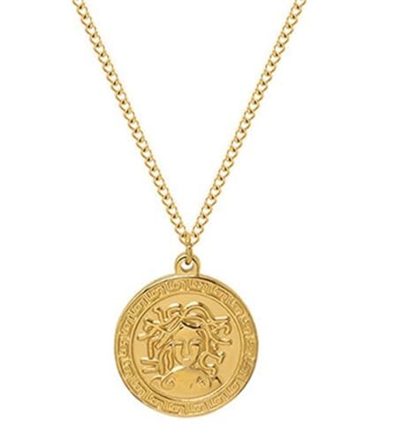 Mythologie Medusa Gorgon 18 Karat Vergoldete Halskette,Antike Griechische Symbol Amulett Medaillen Halskette Mythologie Medusa Gorgon 18 Karat Vergoldete Halskette,Antike Griechische Symbol Amulett Medaillen Halskette von JEVLUH