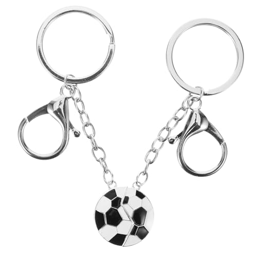 JEWEDECO Fußball-schlüsselanhänger Aus Schlüsselring Mit Fußball-Design Anhänger Für Schlüssel Taschen Und Accessoires Magnetischer Schlüsselanhänger von JEWEDECO