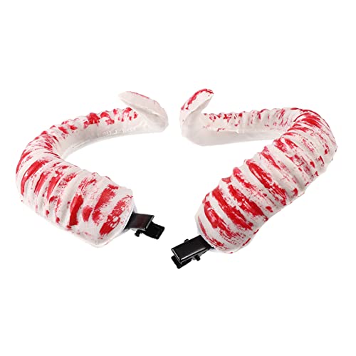 JEWEDECO 1paar Punk Gothic Teufelshorn Haarclip Für Halloween Kostüm Strapazierfähiges Accessoire Für Cosplay Damen Und Jugendliche Für Partys Und Fotoshootings von JEWEDECO