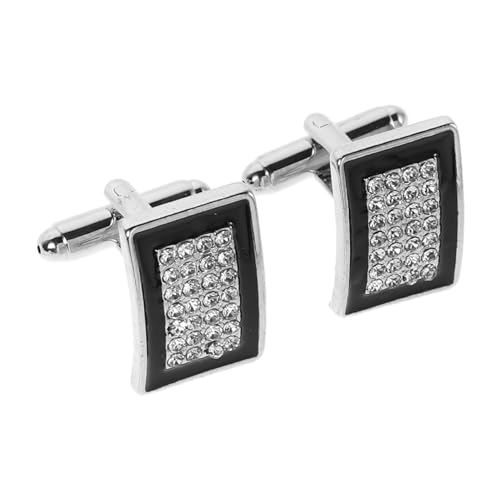 JEWEDECO Hemdknöpfe Mit Kristallen Manschettenknöpfe Für Herren Smokingknöpfe Mit Strasssteinen Hemdknopf-clip-nieten Stilvolle Kleidungsaccessoire Für Formelle Anlässe von JEWEDECO