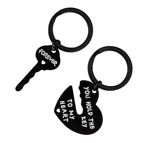 JEWEDECO Schlüsselanhänger Mit Gravur „herzpaar“ Für Paare Stilvoller Schlüsselanhänger Für Männer Und Frauen von JEWEDECO