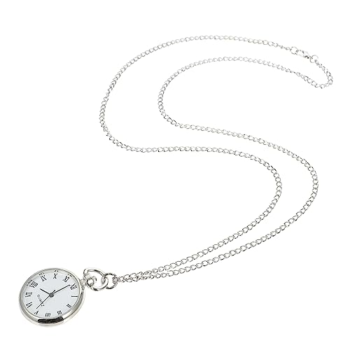 JEWEDECO Kettentaschenuhr Aus Legierung Dekorative Hängeuhr Mit Halskette Praktische Taschenuhr Für Herren Und Damen Vintage Quarz Taschenuhr Stilvolle Umhängeuhr Für Arzt Und von JEWEDECO