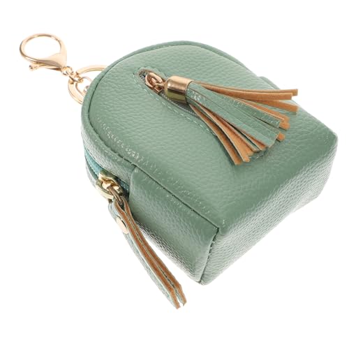 JEWEDECO Münzbeutel Schlüsselanhänger Elegante Tasche Praktische Geldbörse Schlüsselanhänger Anhänger Wechseltasche Mit Reißverschluss Und Quasten von JEWEDECO