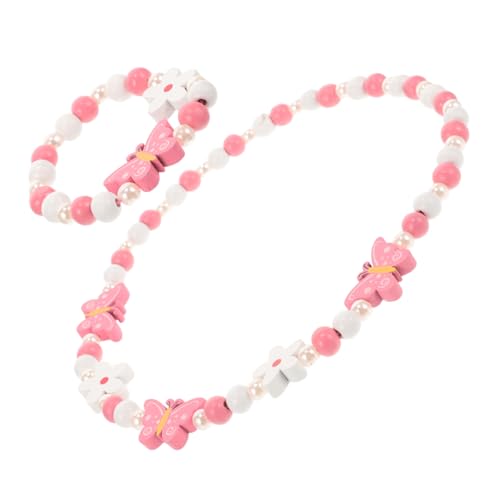 JEWEDECO 1 Set Kinderarmband Set Armband Für Mädchen Perlenschmuck Kinderschmuck Mädchenschmuck Modeschmuck Für Mädchen Perlenkette Perlenarmband Halsketten Für Mädchen von JEWEDECO