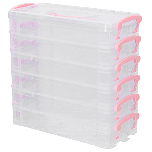 JEWEDECO 1 Set Pinsel Aufbewahrungsbox, Multifunktionaler Bleistift Organizer, Tragbares Federmäppchen, Bleistiftbehälter, Schreibwarenbehälter, Kunststoff Stifteetui, Schreibwaren von JEWEDECO
