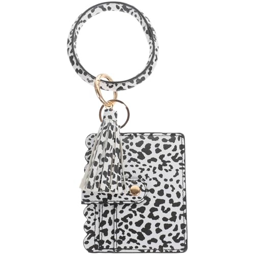 JEWEDECO 1 Stück Leopard Pu Legierung Schlüsselring Hängen Keychain Münze Geldbörse Keychain Keychain von JEWEDECO