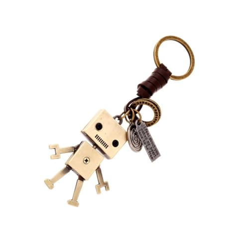 JEWEDECO Schlüsselanhänger Aus Rindsleder Roboteranhänger Hängendes Ornament Für Taschen von JEWEDECO