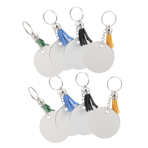 JEWEDECO 10sätze Schlüsselanhänger Blanko MDF Schlüsselanhänger Für Sublimation Vielseitig Einsetzbar Für Kreative Bastelprojekte Und Personalisierte von JEWEDECO