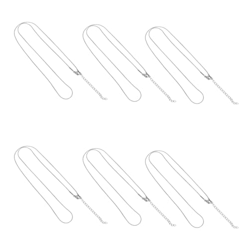 JEWEDECO 10 Stück Teiliges Edelstahl Schlangenkette Dünn Verlängerung Damen Herren Party Schmuck Filigrane Runde Halskette Hautfreundlich Langlebig von JEWEDECO