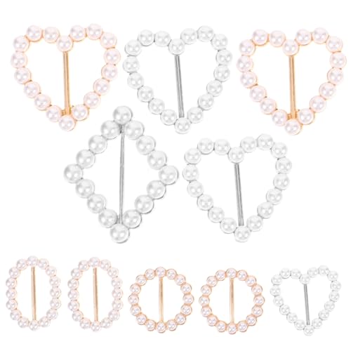 JEWEDECO 10 Stück Teiliges Shirt Ecken Knopf aus Langlebiger Legierung Schalklammern mit Polierten Glatten Kanten Vielseitig Einsetzbar als Schal und Gürtelringe für Damen und Herren von JEWEDECO
