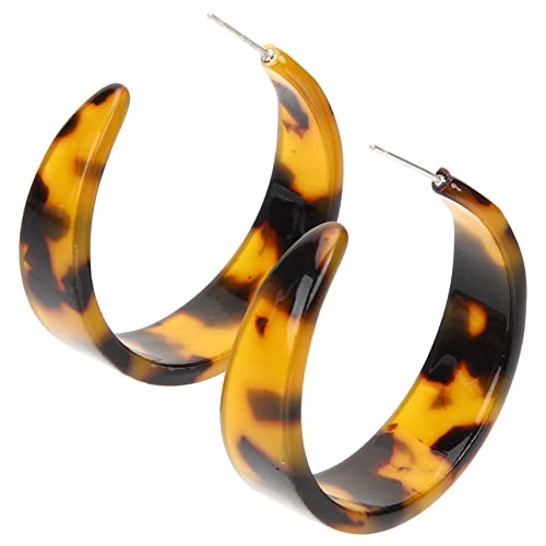 JEWEDECO Creolen Für Damen Mit Leopardenmuster Hochwertige Ohrringe Originelle Ohrschmuck Für Verschiedene Anlässe von JEWEDECO