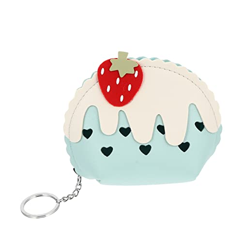 JEWEDECO Niedliche Erdbeer-münzgeldbörse Pu Zipper Schlüsselanhänger Tasche Für Kleingeld Karten Und Kleine Gegenstände Für Party Und Alltag von JEWEDECO