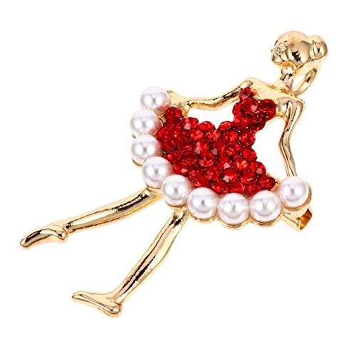 JEWEDECO 1Stück Balletttänzerin Brosche Zinklegierung für Damen Stilvolle Anstecknadel Perfektes Accessoire oder für Besondere Anlässe von JEWEDECO