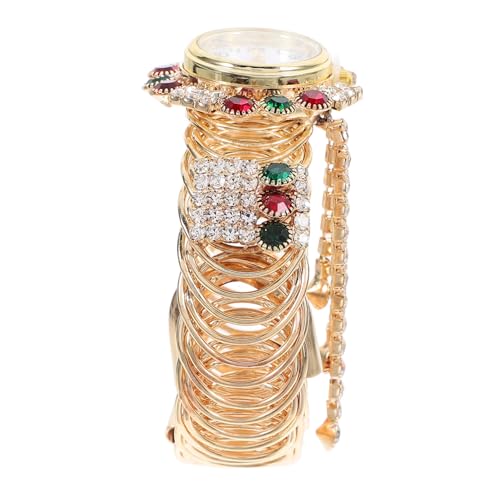 JEWEDECO Damen Armbanduhr Kreative Legierungsquarzuhr Mit Glitzerarmband Chic Und Für Alltag von JEWEDECO