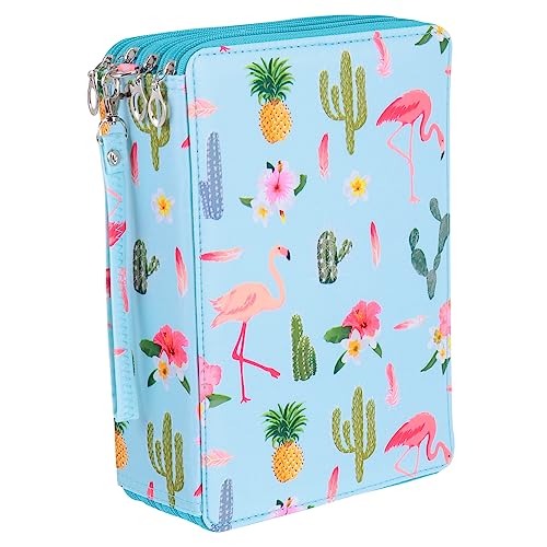 JEWEDECO Großes Federmäppchen für Zeichenstifte – 200 Fächer Exquisites PU Material Vielseitiger Stifte Organizer für Künstler und Schüler für Kunstbedarf und Schreibwaren von JEWEDECO