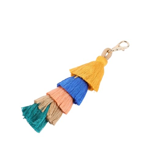 JEWEDECO Stilvoller Quasten-schlüsselring Quasten- Zum Aufhängen Für Taschendekoration Schlüsselanhänger-Charme von JEWEDECO