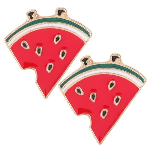 JEWEDECO 2 Stück Leichte Langlebige Wassermelonen broschen aus Legierung Modische Anstecknadeln für Kleidung Taschen und Accessoires für Partys Alltag und Kreative Bastelprojekte von JEWEDECO