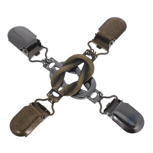 JEWEDECO 2 Stück Vintage Cardigan Clips Langlebiger Minimalistisches Design Vielseitige Schal und Pulloverhalter für Damen Einfacher Verschluss für Strickjacken und Kleider Retro von JEWEDECO