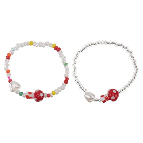 JEWEDECO 2 Stücke Persönlichkeit Multi-elemente Armreif Mädchen Allgleiches Armband Chic Schmuck JEWEDECO 2 Stücke Persönlichkeit Multi-elemente Armreif Mädchen Allgleiches Armband Chic Schmuck von JEWEDECO