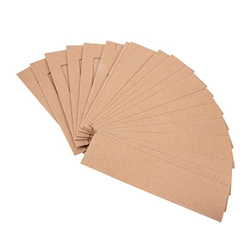 JEWEDECO 20stücke Kleine Braune Papiertüten Als Stifthülle Aus Kraftpapier Stifthülle Für Einzelne Stifte Stiftbeutel Für Büro Oder Uni Stifthaltertasche Zum Verstauen von JEWEDECO
