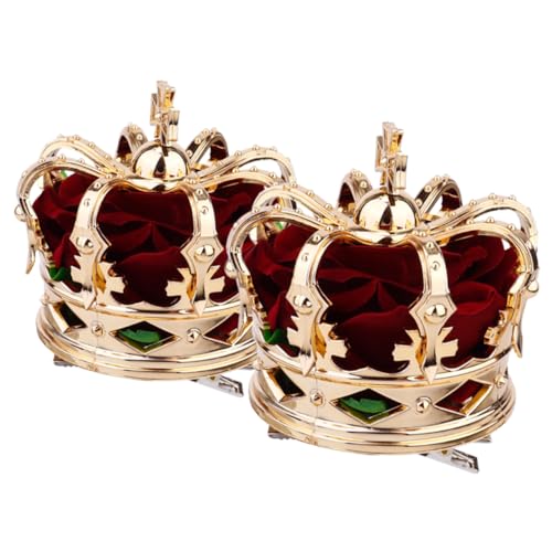 JEWEDECO 2stücke Pack Mädchen Krone Haarnadeln Krone Haarclip Mädchen Haar Zubehör Für Geburtstag Festival von JEWEDECO