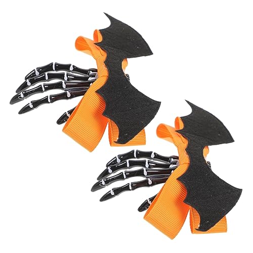 JEWEDECO 2stücke Halloween Haarspangen Mit Skeletthand Haarschmuck-accessoires Für Für Halloween-partys Kostüme Und von JEWEDECO