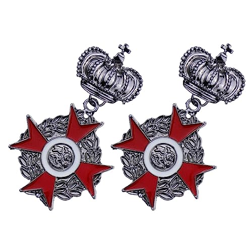 JEWEDECO Vintage Brosche 2 Stücke Anstecknadel Legierung für Männer Hochzeitsgeschenk Kleidung Kragen Pin Broschen für Damen und Herren von JEWEDECO