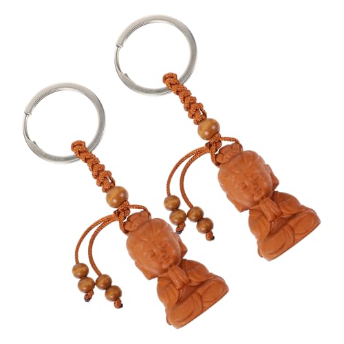 JEWEDECO 2 Stück Holz-Buddha-schlüsselanhänger Süße Schlüsselanhänger Für Jungen Und Mädchen Erwachsene Dekoratives Schlüsselanhänger-zubehör Einzigartig Für Freunde Und Familie JEWEDECO 2 Stück Holz-Buddha-schlüsselanhänger Süße Schlüsselanhänger Für Jungen Und Mädchen Erwachsene Dekoratives Schlüsselanhänger-zubehör Einzigartig Für Freunde Und Familie von JEWEDECO