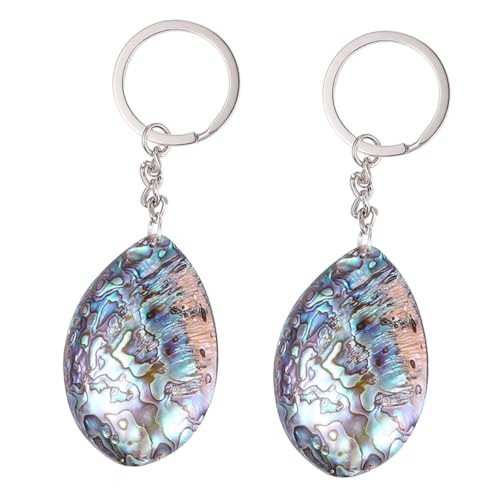 JEWEDECO Einzigartiger Doppelseitiger Schlüsselanhänger Aus Abalone-Muschel Als Dekoration Oder von JEWEDECO