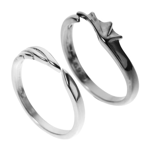 JEWEDECO 2stücke Couple Ringe Angel Und Teufel Verstellbare Öffnung Chic Finger Ringe Für Hochwertiger Schmuck Für Valentinstag Hochzeiten Und Besondere Anlässe Teiliges JEWEDECO 2stücke Couple Ringe Angel Und Teufel Verstellbare Öffnung Chic Finger Ringe Für Hochwertiger Schmuck Für Valentinstag Hochzeiten Und Besondere Anlässe Teiliges von JEWEDECO