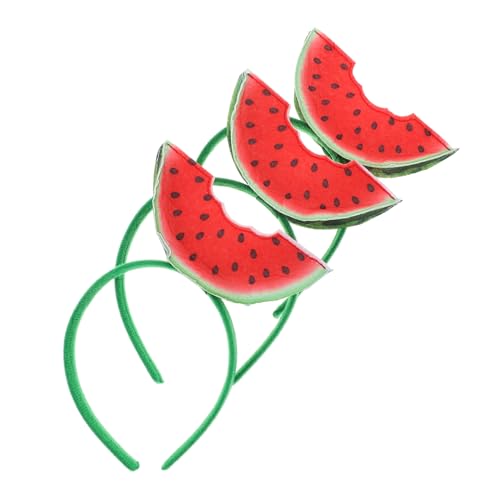 JEWEDECO 3stücke Teiliges Wassermelonen-stirnband Für Junge Mädchen Lustige Frucht-accessoires Für Partys Und Verkleidungsspiel Für Unvergessliche JEWEDECO 3stücke Teiliges Wassermelonen-stirnband Für Junge Mädchen Lustige Frucht-accessoires Für Partys Und Verkleidungsspiel Für Unvergessliche von JEWEDECO