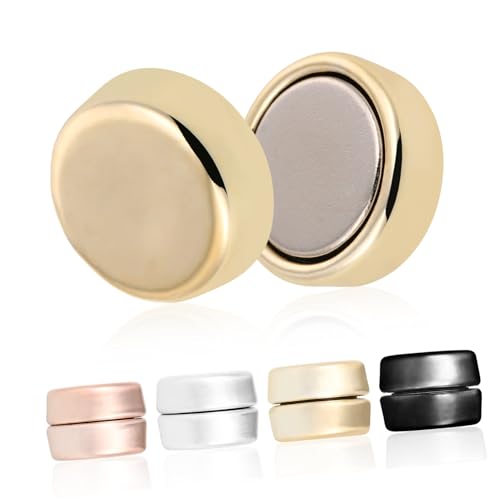 JEWEDECO 4 Paare Hijab Magnetknöpfe Vielseitige Schadenfreie Magnetschals Pins Modische Magnetische Schalclips für Kopftücher Cardigans Pullover Stabile Dekorative Hijab Accessoires von JEWEDECO
