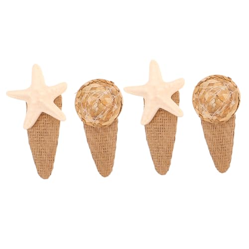 JEWEDECO 4 Stück Teiliges Meerjungfrauen Haarclip Set mit Detailgetreuen Muschel und Designs Langlebige Strand Haarspangen für Mädchen und Frauen Vielseitig für Sommerurlaub Hochzeiten von JEWEDECO