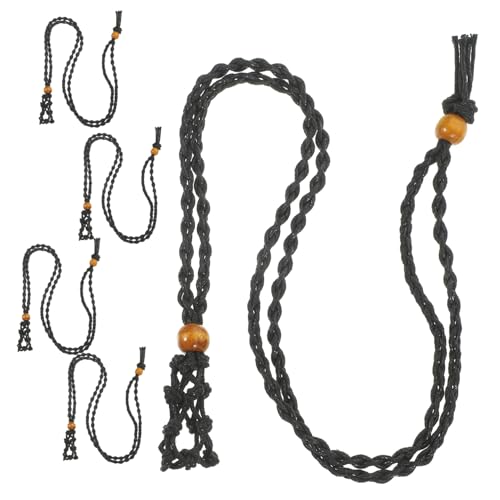 JEWEDECO 5 Stück Verstellbarer Kristallanhänger Käfig Halskette Netzhülle für Naturstein Schmuck DIY Vielseitig als Armband Fußkettchen Geeignet von JEWEDECO