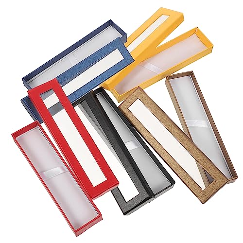 JEWEDECO 5er Set Stiftbox Aus Strapazierfähigem Material Schützende Und Bruchsichere Schreibwaren Box Mit Klarem Fenster Für Füllfederhalter Und Bleistifte Farbe JEWEDECO 5er Set Stiftbox Aus Strapazierfähigem Material Schützende Und Bruchsichere Schreibwaren Box Mit Klarem Fenster Für Füllfederhalter Und Bleistifte Farbe von JEWEDECO