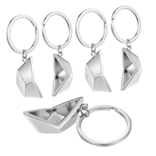 JEWEDECO Schlüsselanhänger 5 Stück Segelboot-Schlüsselanhänger Schlüsseldekoration lustiges Design für Zuhause von JEWEDECO