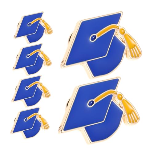 JEWEDECO 6stücke Legierungs-abschlussbrosche Mit Hutmotiv Schmuck Für Schul Und Hochschulabsolventen Strapazierfähig Als Oder Andenken Für Feierlichkeiten Und Besondere von JEWEDECO