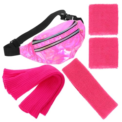 JEWEDECO 80er-jahre-beinwärmer-set Stirnband Armband Sport-legging-zubehör-set Für Damen von JEWEDECO