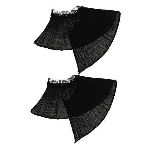 JEWEDECO Spitzenmanschetten Mit Rüschen Für Damen Chiffon Fake Sleeve Handgelenksmanschetten Pflegeleicht Und Atmungsaktiv Für Besondere Anlässe Und Outfits von JEWEDECO