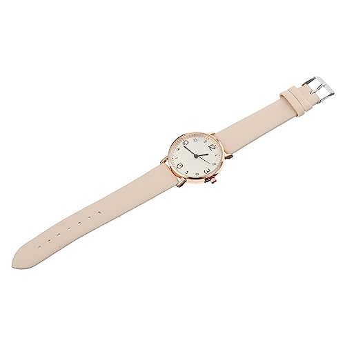 JEWEDECO Damen Armbanduhr Im Minimalistischen Stil Mit Lederarmband Quarzuhr Für Frauen Als Für Geburtstage Und Besondere Anlässe von JEWEDECO