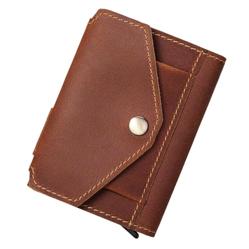 JEWEDECO Leder Geldbörse Herren Brieftasche Praktisch Knopfdesign Business Münzbörse Leicht Tragbar Für Geld Karten Aufbewahrung JEWEDECO Leder Geldbörse Herren Brieftasche Praktisch Knopfdesign Business Münzbörse Leicht Tragbar Für Geld Karten Aufbewahrung von JEWEDECO