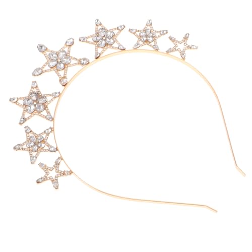 JEWEDECO Modisches Stirnband Für Damen Brautschmuck Kristallstern Haar-accessoire Für Hochzeit Abschlussball von JEWEDECO