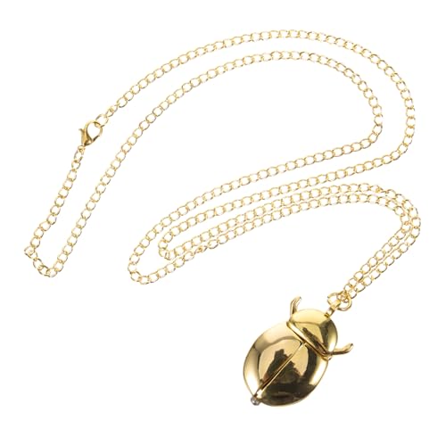 JEWEDECO Beetle Taschenuhr Anhänger Halskette Damen Vintage Metall Pendantschmuck Leicht Kreativ Stilvoll Geschenkidee Zeitmesser Zubehör JEWEDECO Beetle Taschenuhr Anhänger Halskette Damen Vintage Metall Pendantschmuck Leicht Kreativ Stilvoll Geschenkidee Zeitmesser Zubehör von JEWEDECO