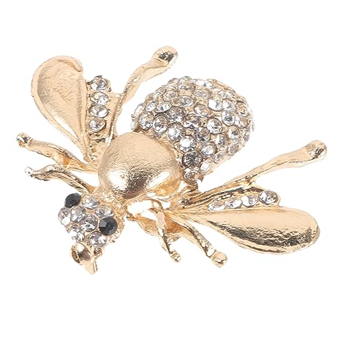 JEWEDECO Bienenbrosche mit Strasssteinen Anstecknadel für Damen als Kleidungsaccessoire für Partys und Besondere Anlässe Leicht und Langlebig von JEWEDECO