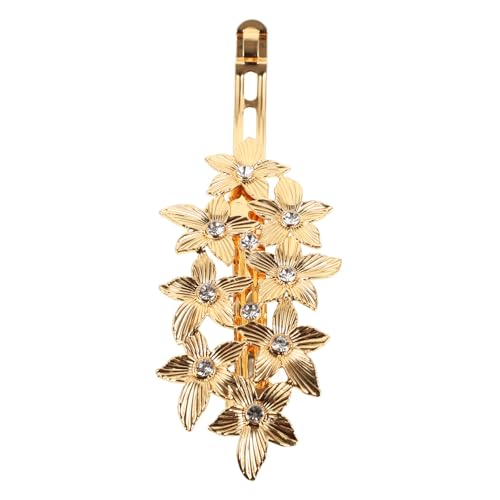 JEWEDECO Strass Haarschmuck Blumenhaarspange Federhaarspange Für Damen Elegante Haar Clip Mit Kristallen Für Partys Und Zeremonien von JEWEDECO