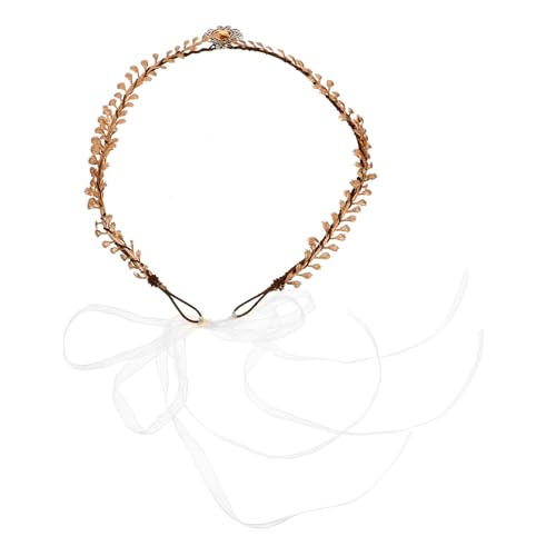 JEWEDECO Blattkrone Haarband Für Frauen Handgefertigtes Hochzeitszubehör Elegante Fairy Headpiece Für Festivals Rollenspiele Und Besondere Anlässe Goldene Farbvariante Mit Glitzernden von JEWEDECO