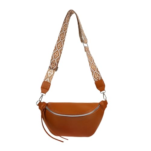 JEWEDECO Brusttasche Umhängetasche Für Männer Damen Pu Gürteltasche Verstellbare Crossbody Tasche Leichte Outdoor Sporttasche Moderne Schultertasche Für Reisen Freizeit Und Sport von JEWEDECO